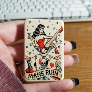 A Man&#39;s Ruin Sailor Jerry Inspired Flip Top Lighter