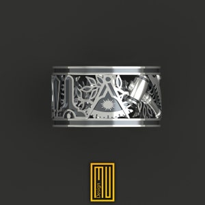 Band Style Past Master Ring