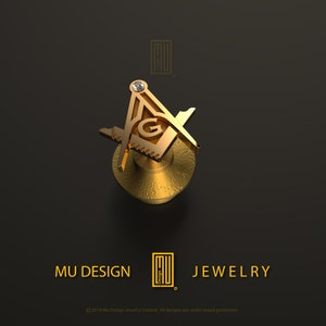 Master Degree Lapel Pin with Gold or Silver