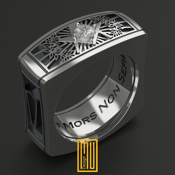 Square Style Ring with Zirconia