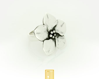 Masonic Symbol Ring, 925k Sterling Silver - Handmade Woman's Jewelry, Esoteric & Mystic Gift