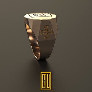 Minimalist York Rite Ring Gold or Sterling Silver Masonic - Etsy