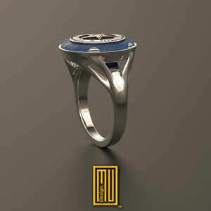 Ring for OES Sisters Gold or Sterling Silver With Lapis Lazuli Masonic ...