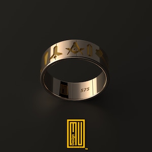 Ring with All Masonic Tools