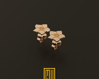 Masonic Forget Me not Earring Single or Set