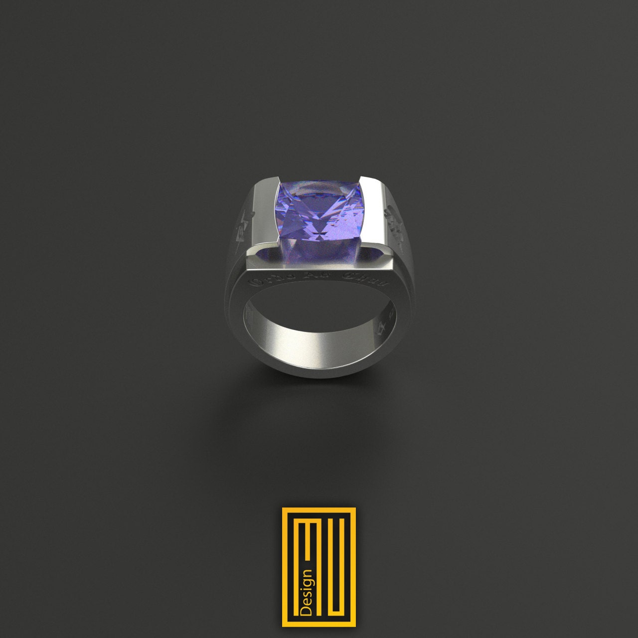 Scottish Rite 32nd Degree Masonic Rings With Amethyst Gemstone | Etsy UK