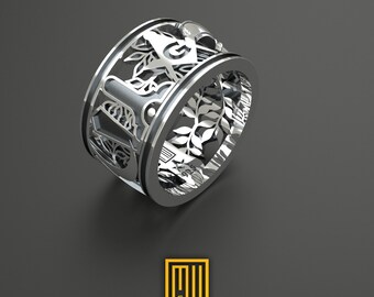 Wedding Band Style Ring with S&C Working Tools