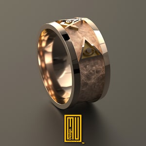 Ring with Masonic Tools