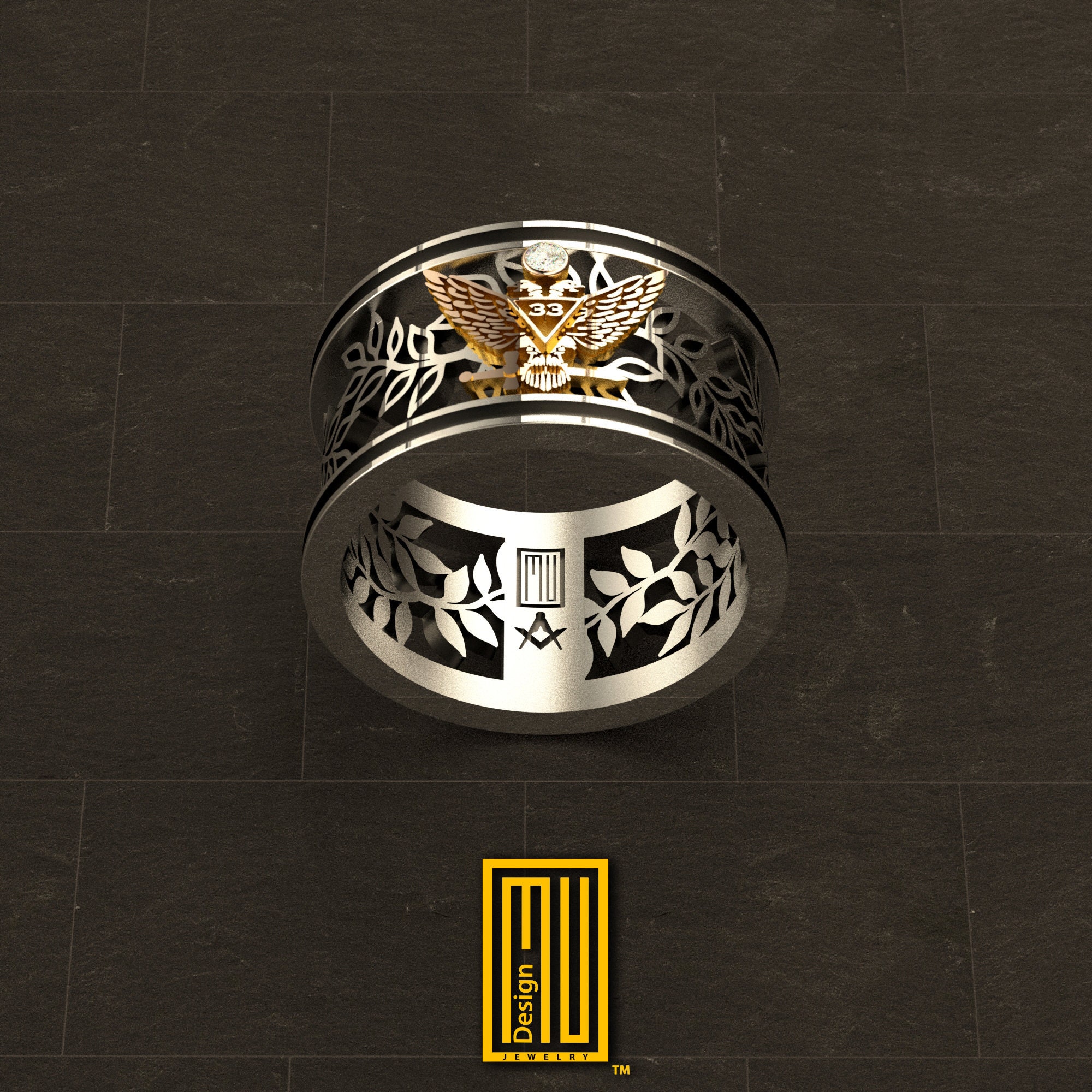 Anello massonico 33 grado outlet