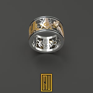 Ring With Square and Compasses