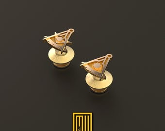 Past Master Lapel Pin Gold or Solid Silver