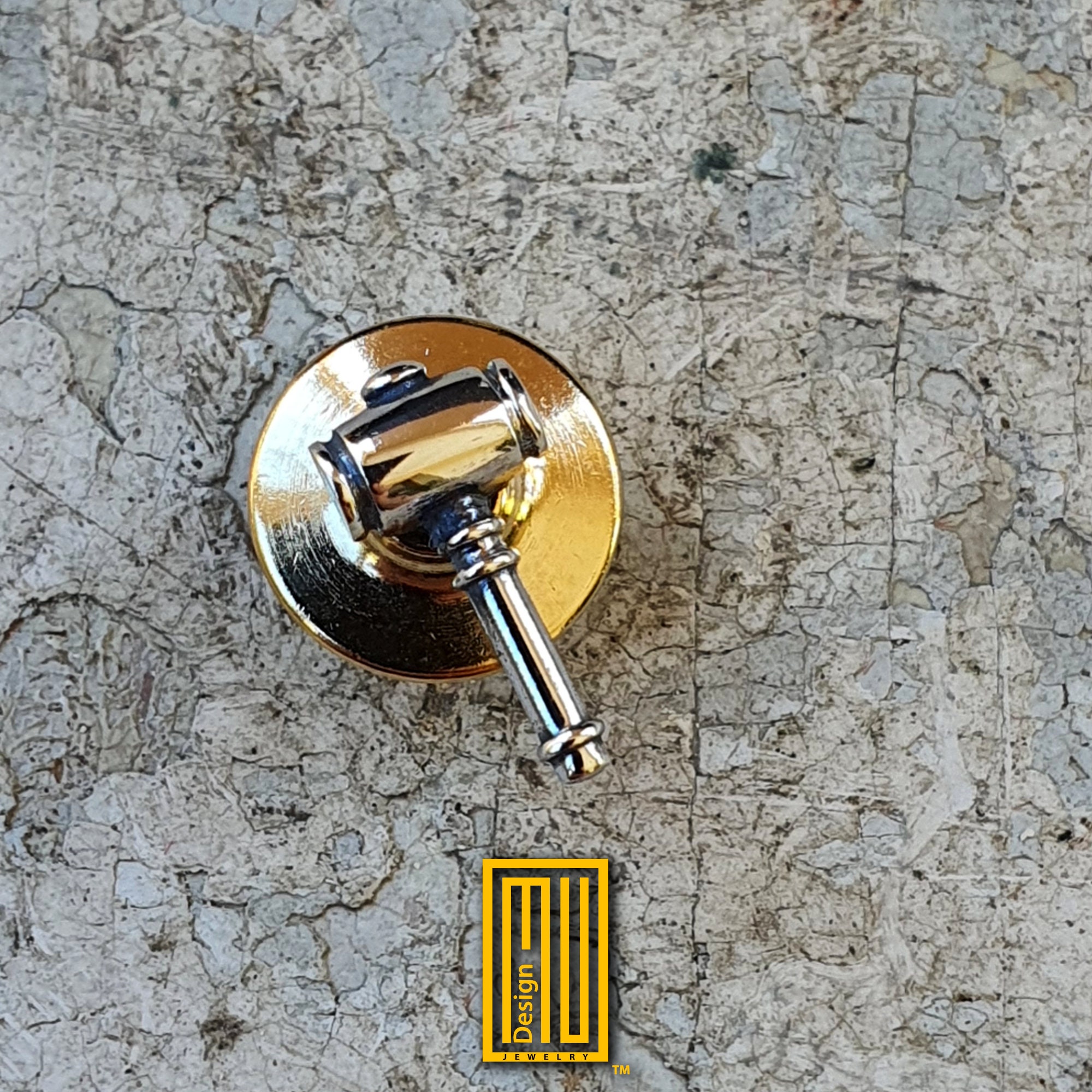 Masonic Gavel Lapel Pin 925k Sterling Silver Handmade Etsy UK