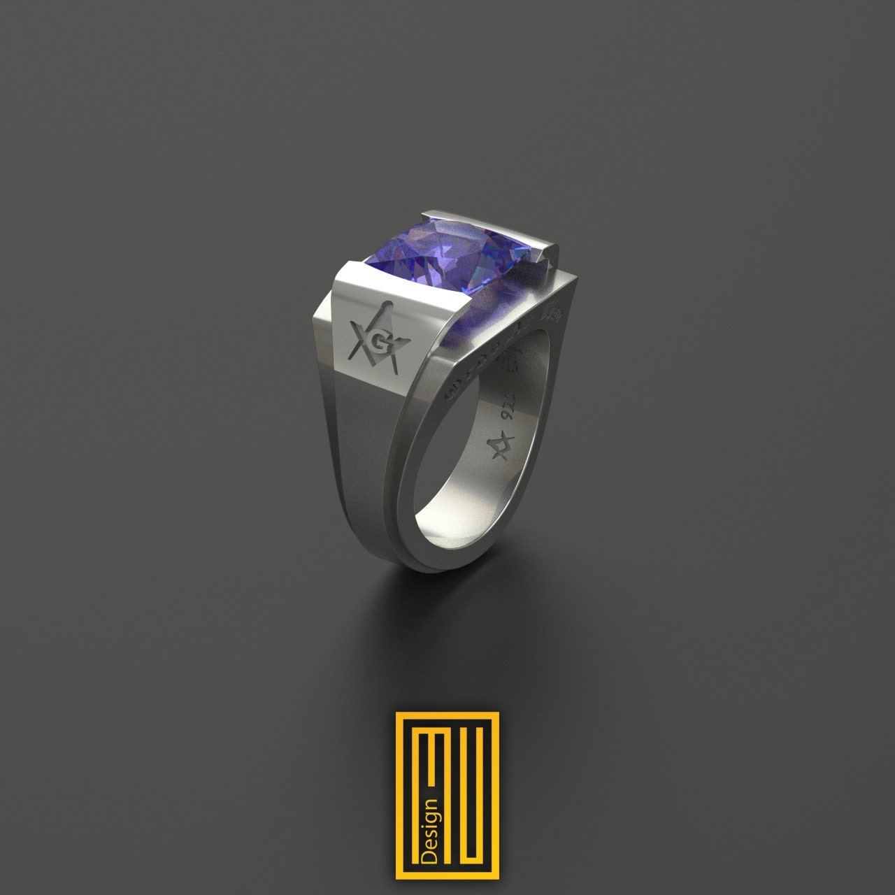 Scottish Rite 32nd Degree Masonic Rings With Amethyst Gemstone - Etsy UK