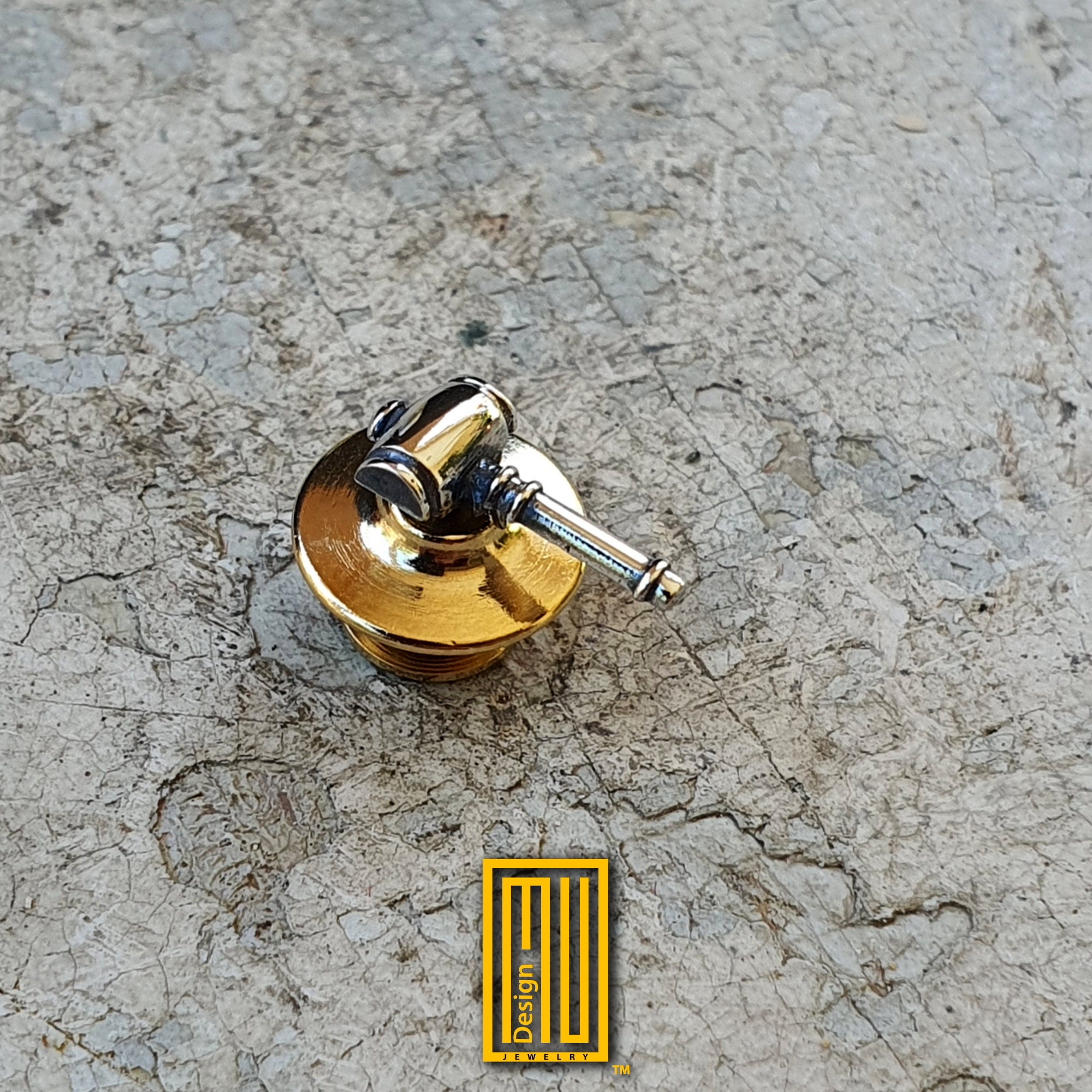 Masonic Gavel Lapel Pin 925k Sterling Silver Handmade Etsy UK