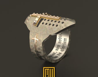 Helmet Ring for The Knights Templar