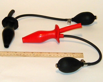 Enema Plug Inflatable - FREE SHIPPING - Bondage BDSM Adult Mature 411e