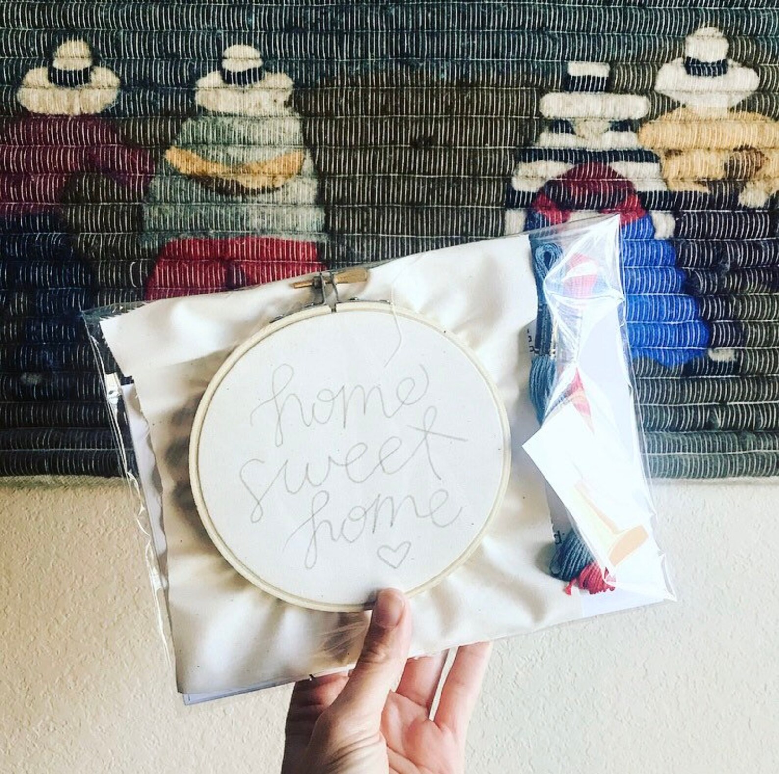 Embroidery Kit Home Sweet Home Embroidery Kit with 5 Inch Etsy