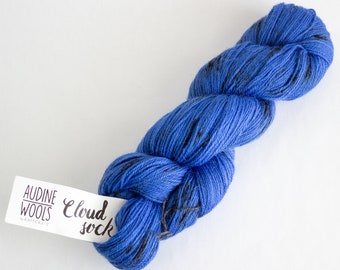 Yarn Destash- Knitcrate- Audine Wools- Cloud Sock- Wolf Moon- Superwash Merino Mohair Nylon Blend Yarn- Fingering Weight