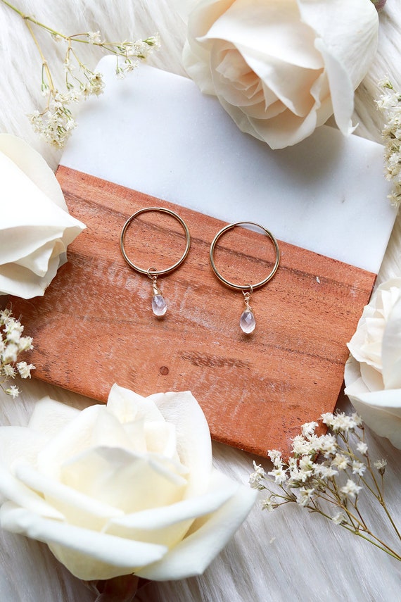 Baby hoop earrings silver cheap