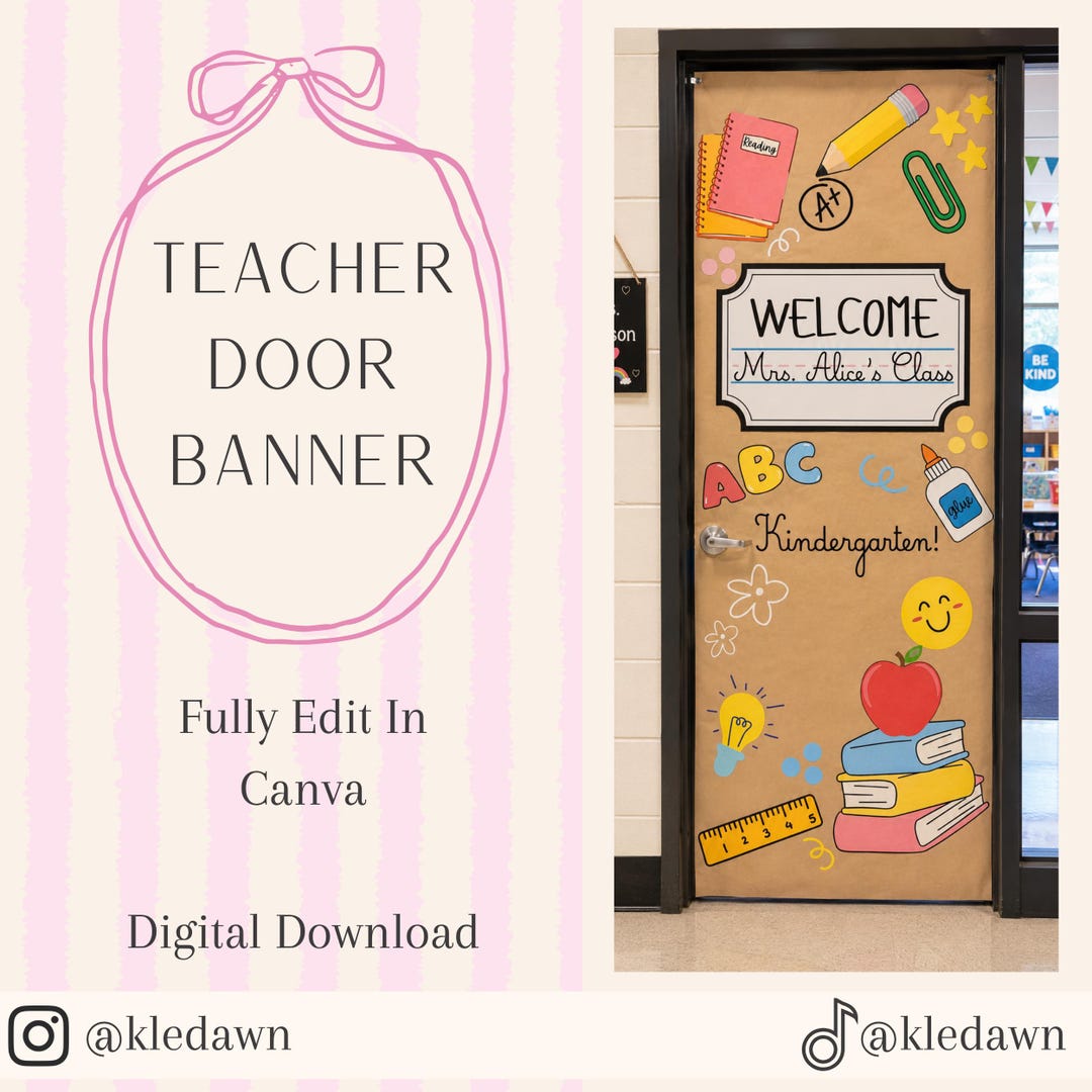 Editable Teacher Banner Templates | Back to School Classroom Decor ...