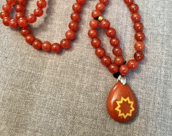 Baha'i 95 prayer Gemstones beads "9 point star" symbol  handmade Prayers beads from Haifa