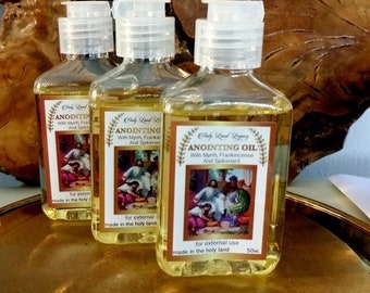 3 Salböl Weihrauch, Myrrhe, Ährenrand Jerusalem 50 ml, 1.7 oz