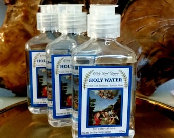 3 Holy Water Jordan river ,Holy Water baptism near sea of Galilee  site 50 ml,1.7