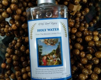 Holy Water from blessed Jordan river baptism site ,purified. 250 ml, 8.45 oz
