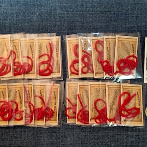 20 Kabbalah Red String blessed at "Rachel Tomb" Evil Eye, Ben Porat +Hamssa bracelet +Travelers Prayer