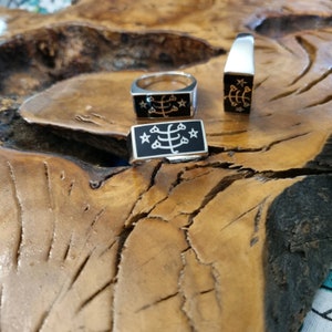 Bahai Ring Silber alle Größen mit Symbol ein Bahai Geschenk aus Haifa Größen 9 bis 13
