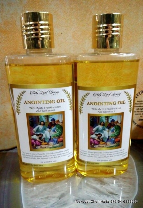 Jerusalem Anointing Oil-Frankincense and Myrrh, perfumed olive oil