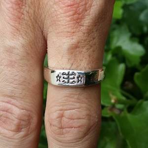 Baha&#39;i Sterling Silber Ring &quot;Ringstein&quot; Symbol Bahai Geschenk von Haifa multi größen
