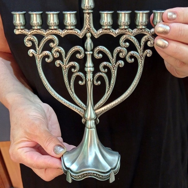 Hanukia Menorah 9 branches Hanuka special Jerusalem design