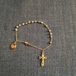 St. Charbel Charbal heiliges Armband gold gefüllt + Symbol Brieftasche Karte gratis Geschenk