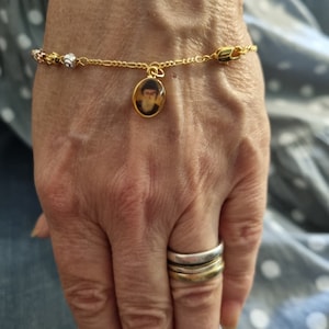 St. Charbel Armband gold filled + Heiligenbild Karte gratis dazu