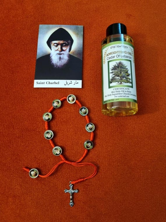 Charbel Charbal Bracelet +cedar of Lebanon Anointing Oil