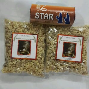 2 confezioni di incenso naturale di incenso di Gerusalemme in resina pura da 100 g ciascuna con carbone in omaggio