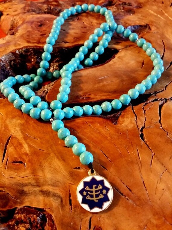 Baha i 95 Gemstones Prayer Beads ringstone Symbol Handmade Prayers