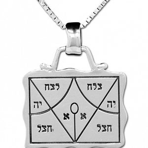 Kabbalah Silver 925 King Solomon Rasiel Success Seal Talisman Kabbalah charm pendant