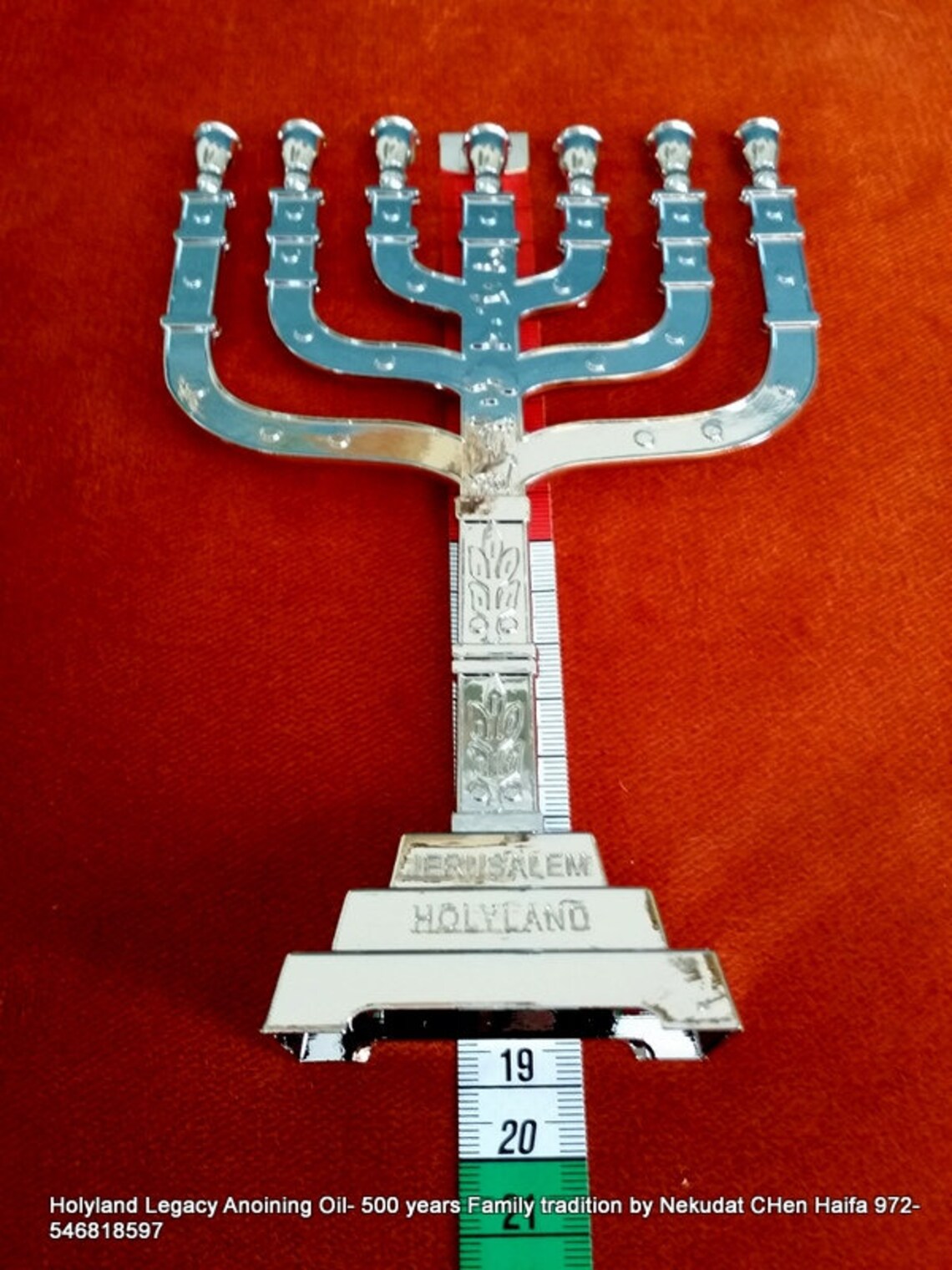 Menorah 7 Branch Jerusalem Design Judaica Symbol Gift From | Etsy