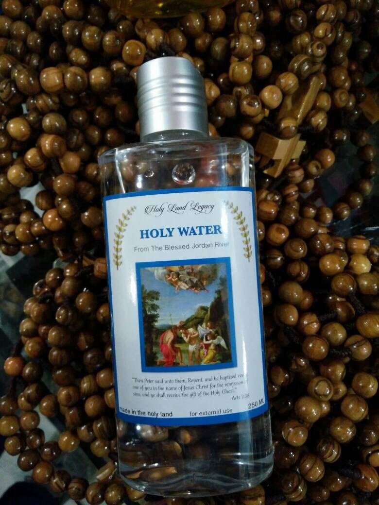 Holy Water from blessed Jordan river baptism site ,purified. 250 ml, 8.45 oz