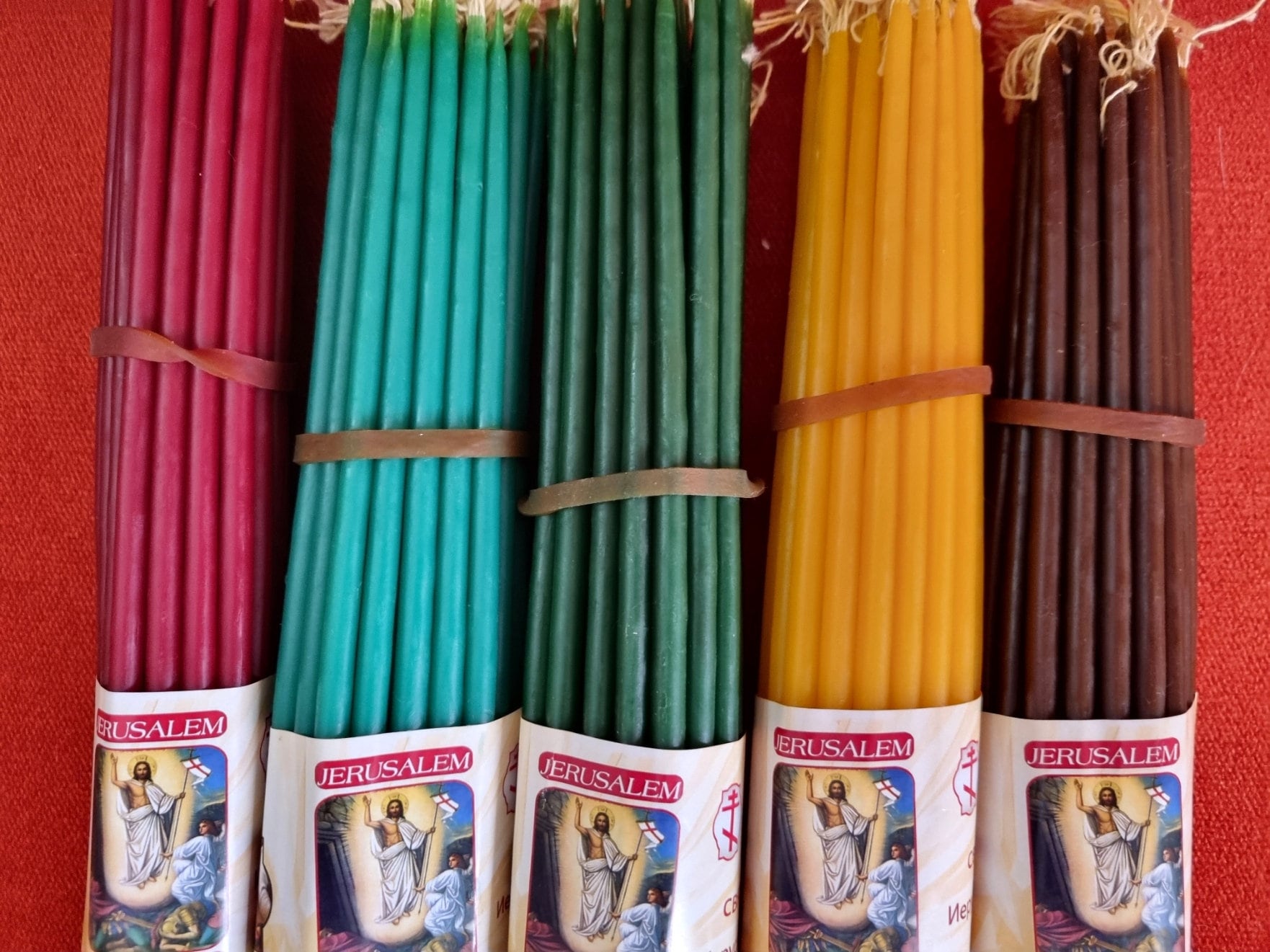 33 Holy Beeswax Candles From Jerusalem - Blessed Church Wax Candles For Prayer & Meditation 3 thumbnail image