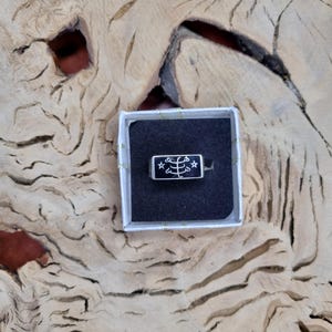 Bahai Sterling Silber Ring alle Größen Symbol Ringstein ein Bahai Geschenk aus Haifa Größen 9 bis 13