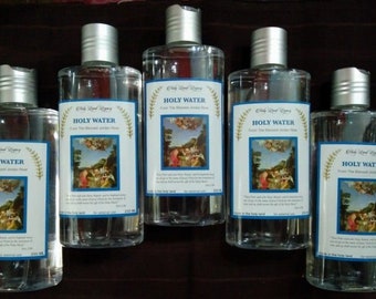 5 Eau bénite provenant du site du baptême du fleuve Jourdain, purifiée, 250 ml, 8,48 oz chacune LIVRAISON GRATUITE