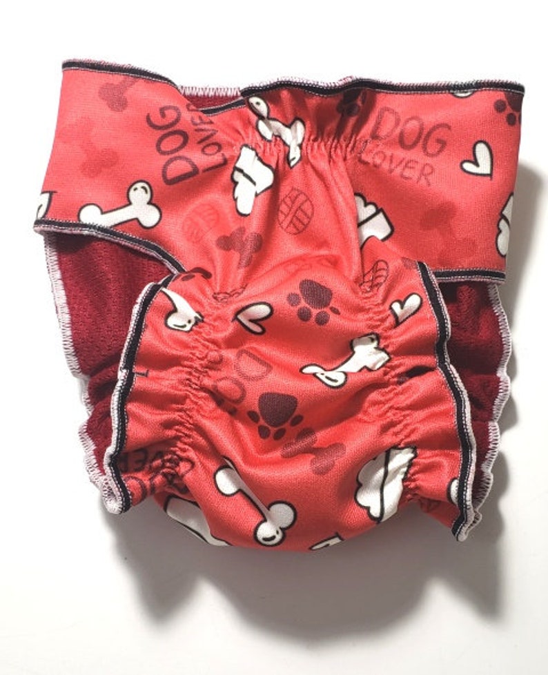 Female Dog Diaper-Nappy- Dog Britches- Dog in heat-Dog Panties-W