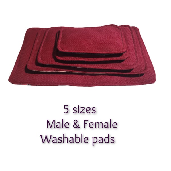 Pads for Female Diapers and Male Dog Belly Bands Wraps, Sanitary Pads, Reusable Pads, Dog Belly Band Pads, incontinence pads, Washable Pad