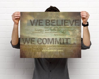 Chiropractic Purpose Statement Artwork