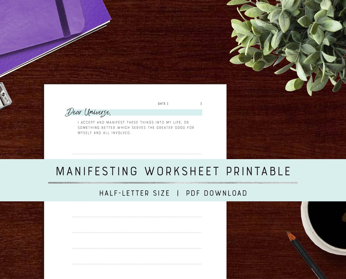 Full Moon Intention Setting Worksheet | Manifesting | New Moon ...
