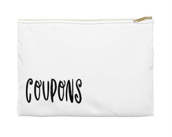 Coupon Holder Zippered Bag