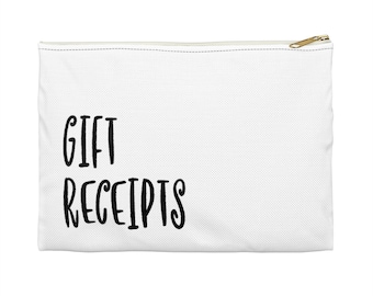 Gift Receipt Organizer Bag